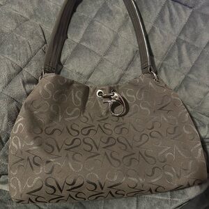 Simply Vera Vera Wang Charcoal Shoulder Bag